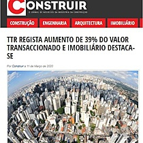 TTR regista aumento de 39% do valor transaccionado e imobilirio destaca-se.